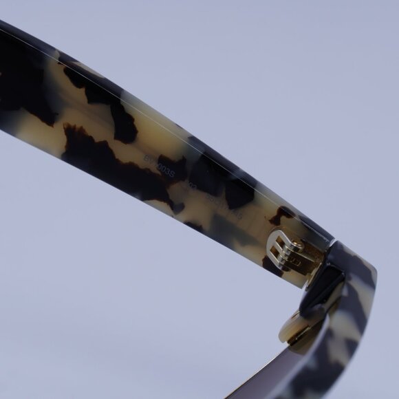 Bottega Veneta BV1003S 003 Sunglasses Ivory Havana Square Frame, Brown Lenses main image 5